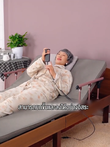 เตียงโรงพยาบาลไฟฟ้า เตียงผู้ป่วยในโรงพยาบาล เตียงยกไฟฟ้าแบบมือหมุนอเนกประสงค์ในครัวเรือน สำหรับผู้ป่วยอัมพาต เตียงยกผู้ส