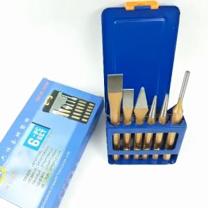 Bộ đục và đột sắt 6 chi tiết A0127 Cmart 16 chi tiết