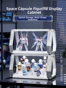 CHIJIAJIE | LED Light Dustproof Transparent Display Rack