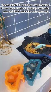 BW-C871 Tempat Bumbu Dapur 6IN1 Free Sendok / Rak Tempat Bumbu Dapur 6 Sekat / Kotak Wadah Toples Bumbu Praktis Perlengkapan Dapur