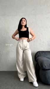 ORO PANTS - Loose Pants Trouser Wanita - Celana Anti Kusut - Celana Kulot Wanita