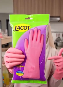LACOT (Pink) Rubber Hand Glove