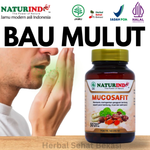 MUCOSAFIT Penghilang Bau Mulut Dan Obat Nafas Bau Mulut Halitosis Menahun Herbal Naturindo