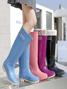 High-Tech Womens Rain Boots Waterproof Anti-Slip Short Tube Fish Farming Cleaning Shoes Special High Warmth Military Style