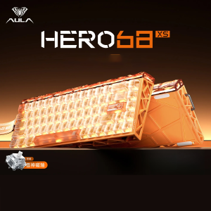 AULA | AULA HERO68XS Mechanical Keyboard Magnetic Switch Gaming Keyboard Hall Effect Switch 0.005mm RT Accuracy 8K Polling Rate RGB Tri