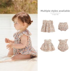 tinyclvb | Nordic Floral Style Cotton Baby Dress
