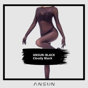 ANSUN | 8D Lustrous Silk Full Finger Connected Sheer Seamless Lace Crotch Bodystocking