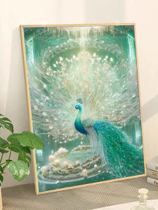 Đá Quý 5D Đồ Họa Phượng Hoàng Thủ Công Mới 2024 Đồ Họa Gạch Dính Phòng Khách Đồ Họa Lối Vào Không Khung Đồ Họa Động Vật