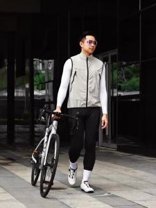 WOSAWE | WOSAWE Cycling Vest Windproof MTB Bike Wind Gilet Wate Repellent 2 Way Zippers Bicycle Windbreaker Back Breathable Men Women