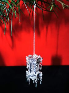 Shangyuan Handmade Palace โคมไฟต่างหูวินเทจสไตล์จีน Silver Gold Plated อุปกรณ์เสริมแฟชั่นสําหรับผู้หญิงโดยไม่ต้องเจาะ