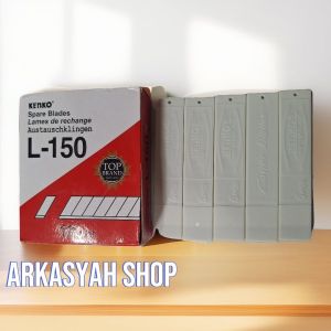(5 TUBE) ISI CUTTER KENKO L 150 (CUTTER KERTAS CUTTER SERBAGUNA)