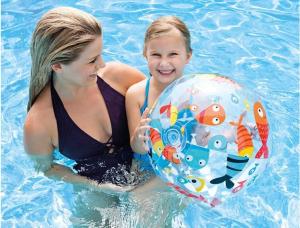 Bestway Large Inflatable Swimming Beach Water Ball Toy for Boys And Girls Baby Swimming Fun Cartoon Design Sports Fitness