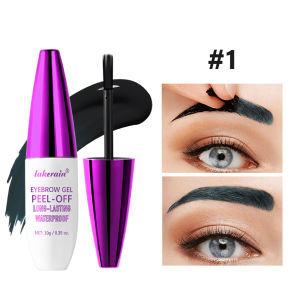 4Color Eyebrow gel Tint  peel-off waterproof Tattoo Brow Tint Smudge-Proof Sweat Resistant Waterproof non-sticky Cosmetics