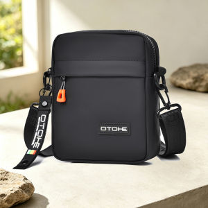 OTOHE Men’s Shoulder Bag Mini Cross Body Bag Casual Lightweight Messenger Bag Large Capacity Waterproof Leisure Street Bag Travel Bag Outdoor Riding Bag For Men