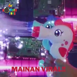 MAINAN ANAK KUDA LAUT LUMBA LUMBA DOLPHIN GUN BUBBLE GELEMBUNG BATERAI SEA HORSE AIR KADO