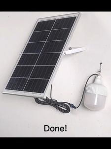 Outdoor Waterproof Solar Light Bulb With Solar Panel 400W High Brightness 3 Colors Adjustable Solar Outdoor Light Emergency Solar Street Light LED Bulb