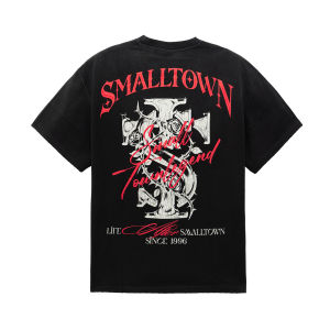 STK Small Town Kid | Áo Thun Tay Ngắn Phong Cách Đường Phố Vintage Đã Qua Rửa