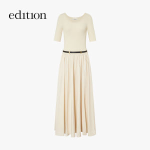 edition | Summer Knit Patchwork French Elegance Dress
