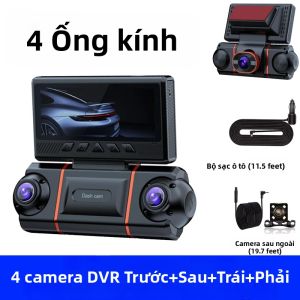 Camera Hành Trình 4 Kênh 360 Độ 4K UHD WiFi ° Camera Hành Trình Ô Tô Hộp Đen Tầm Nhìn Toàn Cảnh Tầm Nhìn Ban Đêm Siêu Nét Cảm Biến G Chế Độ Đỗ Xe 24H Ghi Hình Vòng Lặp