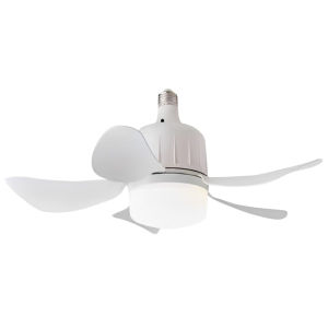 Small Ceiling Fan Light with E27 Base LED and Remote Control 17.7 Inch Perfect for Living Room and Kitchen