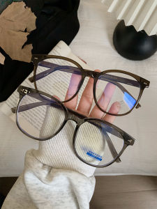 Japanese-Style Retro Black Frame Glasses Female Sweet Cool Easiest for Match Face without Makeup Gadget Frame Face Smaller Slim Looking Anti Blue-Ray Glasses Frame