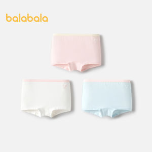 Balabala ChildrenS Underwear Cotton Square Boys And Girls Four Corner Shorts Small Children Cute No Pp Clamping Skin Friendly Three Pack.