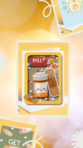 Funny Get Well Soon - Pill Better Soon Card Cute Recovery Greeting Empathy Motivate Card
