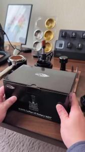 IKAPE | IKAPE Espresso Tamper Đế Thép Không Gỉ Với Lò Xo Được Hiệu Chỉnh Tác Động Cà Phê Tamp Black Phụ Kiện Cà Phê Chuyên Nghiệp