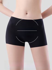 MiiOW | Quần an toàn Ice Silk không để lại dấu vết cho nữ Quần lót chống ánh sáng hai trong một Quần đùi ngắn ống đứng mùa hè mới