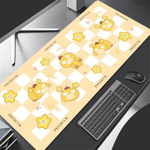 Bandai | New Mouse Pad Larger XXL 900x400 Speed PC Computer Keyboard Pad Anime P-pokemonS P-psyduck Desk Mat Gaming Accessories Mousepad