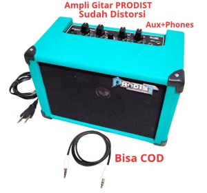 Ampli Gitar Listrik PRODIST-Ampli Gitar Mini 4 Inch Sudah Distorsi Aux+Phones