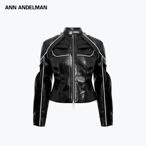 ANN ANDELMAN | Biker Style Leather Jacket