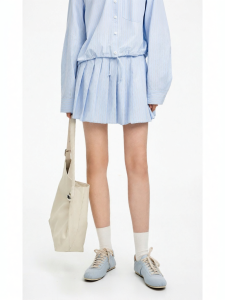 Slimming Pleated Half Skirt