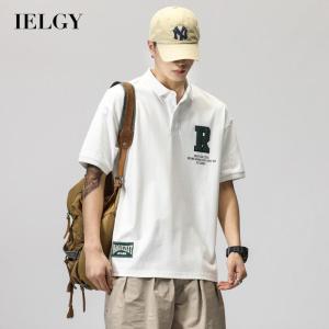 IELGY Áo Polo Áo Thun Có Ve Áo Trang Phục Công Sở Đẹp Trai Cao Cấp Niche Áo Sơ Mi Nam