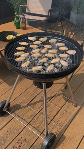 Condor-เตาย่างบาร์บีคิวกลางแจ้งแบบพกพา 18 นิ้วถ่านย่างบาร์บีคิวBBQ