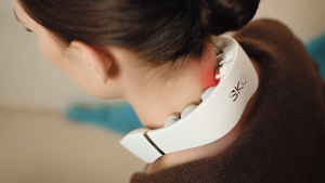 SKG GS500 Neck Massager EMS+TENS 4500Hz Infrared Red-light with Heat Compress Ease Neck Pain Relief