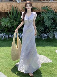RELNLEX | Đầm Giảm Cân Elegance Phong Cách Pháp Mùa Hè