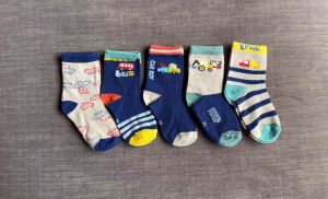 SET 5 ĐÔI TẤT VỚ XANH 06 DỄ THƯƠNG TỪ 1-12 TUỔI DÀNH CHO BÉ TRAI BÉ GÁI