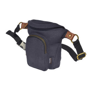 Casual Canvas Phone Waist Bag for Men Single Shoulder Crossbody Bag Leisure Outdoor Backpack Small Size Zipper Closure