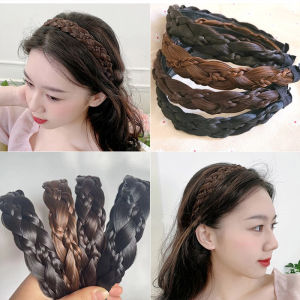 ห่วงวิกผมบิดถักสำหรับผู้หญิงผมยางรัดผมแบบผูกเปียกระดูกปลามีเครื่องประดับผมด้านบนที่มองไม่เห็น ชุด 9