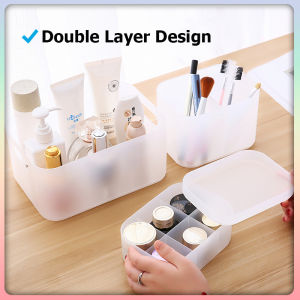 MUJI Japanese Style Desktop Home Office Cosmetic Storage Box Makeup Desk Organizer Drawer Cabinet Basket Kotak Simpanan