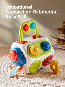 Multifunctional Busy Ball Handheld Toy for Infants And Toddlers Educational Montessori Cubic Box Baby Intelligence Enhancement Plaything