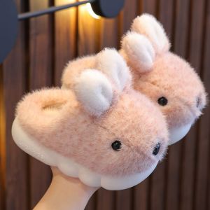 รองเท้าแตะเด็กบุขนแกะ รองเท้าแตะบุขนแกะฤดูหนาวสำหรับเด็กชายและเด็กหญิง รองเท้าแตะบุขนแกะสำหรับครอบครัวในบ้าน รองเท้าแตะบุขนแกะแบบหุ้มข้อ