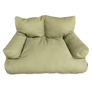 ที่นอนแบบโซฟาสำหรับสุนัขและแมว ที่นอนแบบมีพนักพิง ที่นอนกันน้ำ ทำความสะอาดง่าย ขนาดใหญ่ ที่นอนสำหรับสัตว์เลี้ยงที่สบายและเย็นสบาย