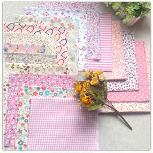 Vải DIY Thêu Hoa Phong Cách Nông Thôn 100% Cotton Dùng Làm Quần Áo Búp Bê Và Làm Bánh Tròn Thủ Công