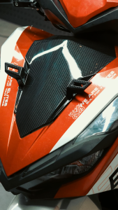 SEVEN SERIES FRONT PANEL WITH PLATE HOLDER FOR CLICK 125 V4 2026 F1 CARBON FRONT TOP COVER FOR CLICK MOTORCYCLE