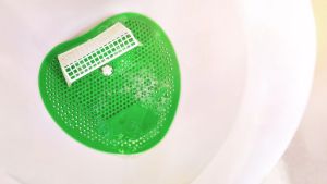 Urinal Screen Mats Sepak Bola Anti Blockage Pad Anti Splash Pengharum Urinal
