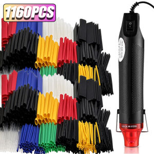 1160/580/164PCS Heat Shrink Tubing Kit Wire Shrinking Wrap Connect Cable Cover Protection Electrical Insulation Repairs