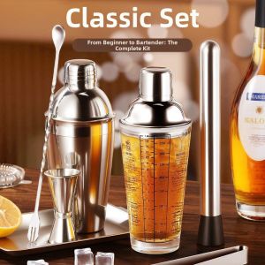 iGOOD-LIVING | Stainless Steel Glass Cocktail Shaker