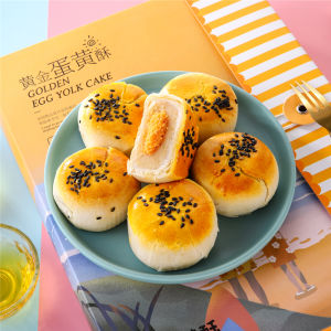 Handmade Matcha Red Bean Yolk Pastry Xiamen Special Snack Gift Boxed Chinese Traditional Cake Egg Yolk Crisp Popular Food